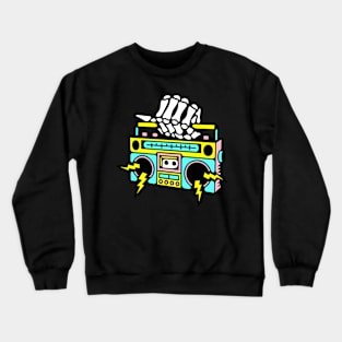 Skeleton boombox Crewneck Sweatshirt